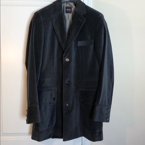 Men’s Hugo Boss velvet military coat